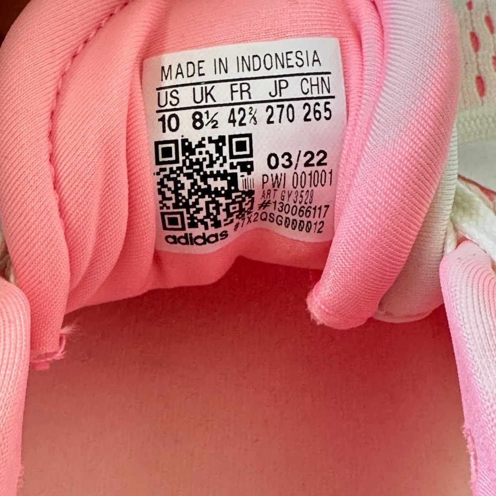 Adidas Supernova 2 Womens 10 White Beam Pink Running Shoes GY3528 Boost Sneakers - Picture 7 of 10